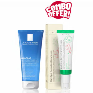 Super Combo Offer : Axis-Y Dark Spot Correcting Brighten & Moisturize Glow Facial Serum 50ml + La Roche-Posay Effaclar Acne Foaming Cleansing Gel For Oily & Acne Prone Skin 200ml