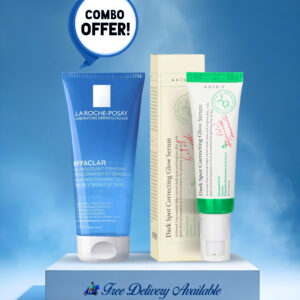 Super Combo Offer : Axis-Y Dark Spot Correcting Brighten & Moisturize Glow Facial Serum 50ml + La Roche-Posay Effaclar Acne Foaming Cleansing Gel For Oily & Acne Prone Skin 200ml