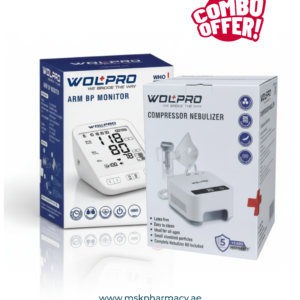 Super Combo Offer : Wolpro Compressor Nebulizer + Wolpro Upper Arm Blood Pressure Monitor WOLBP01