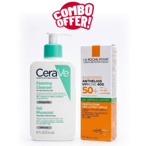 Super Combo Offer : CeraVe Foaming Cleanser 236ml + La Roche-Posay Anthelios UVMune 400 SPF50+ Tinted Sunscreen 50ml