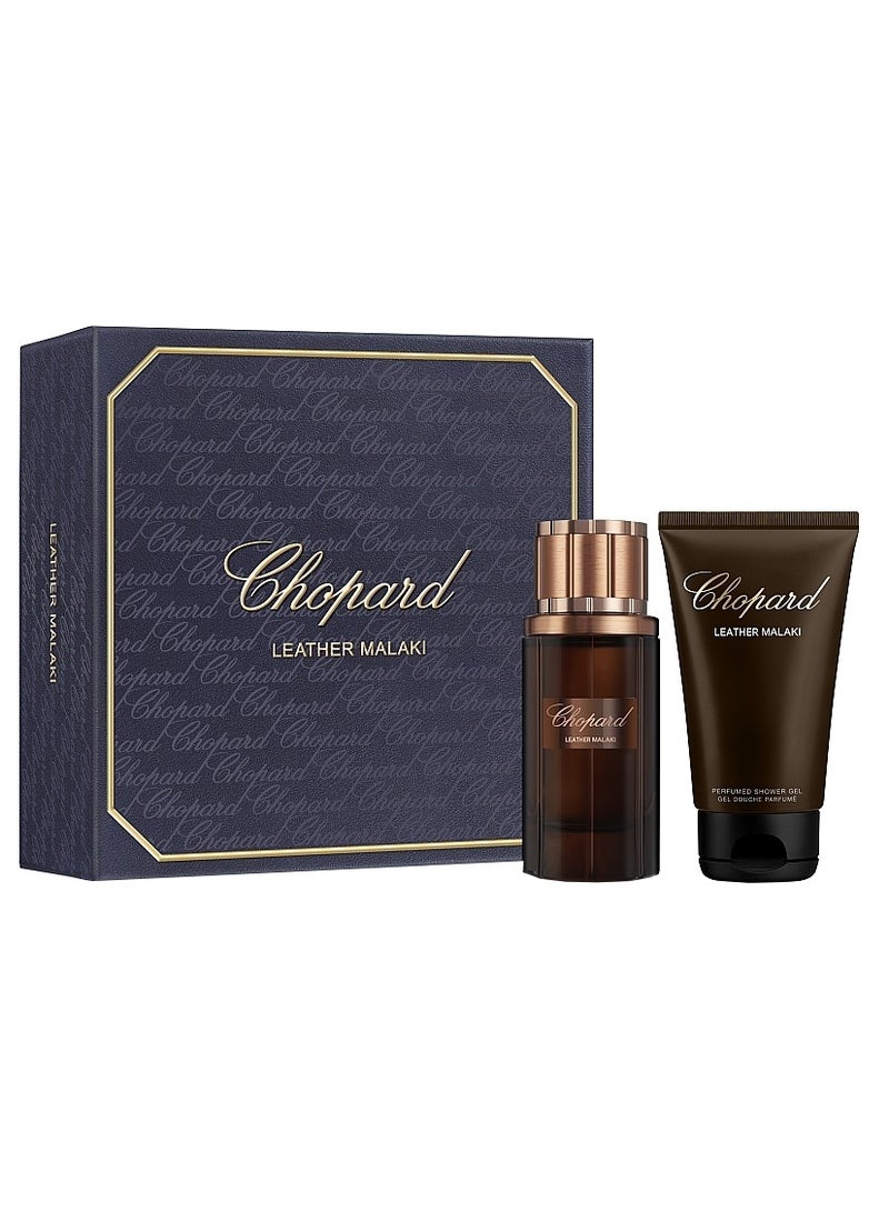 CHOPARD LEATHER MALAKI GIFT SET 80 ML