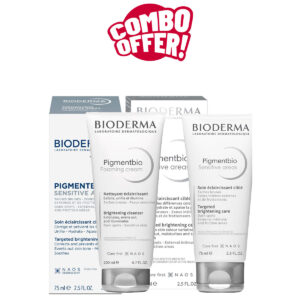 Super Combo Offer: Bioderma Pigmentbio Foaming Cream Brightening Cleanser – 200 mL & Bioderma Pigmentbio Targeted Brightening Cream – 75 mL